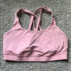 pink lulu sports bra